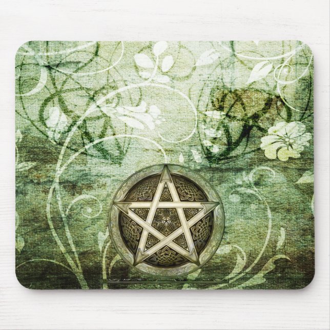 Wicca Rustica: Woodland Pentacle Mouse Pad (Front)