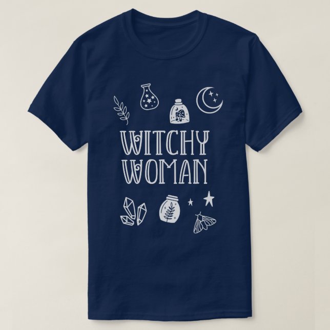 Wicca Witchcraft Witchy Woman  T-Shirt (Design Front)
