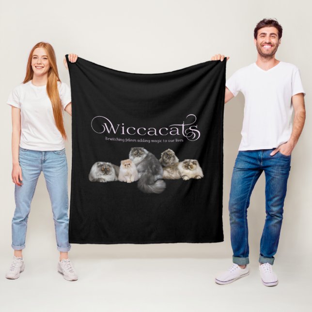 WiccaCats fleece blanket (In Situ)