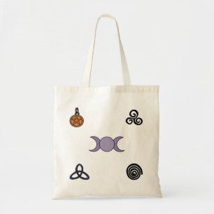Wiccan and Pagan Symbols Tote Bag