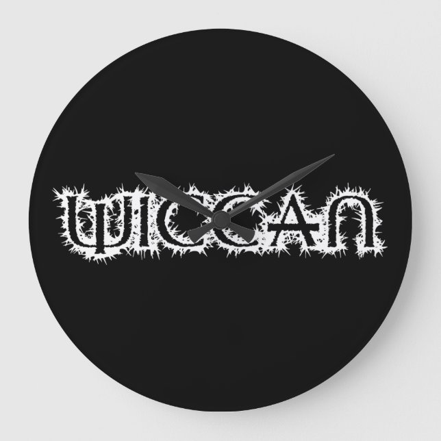 Wiccan Large Clock (Front)