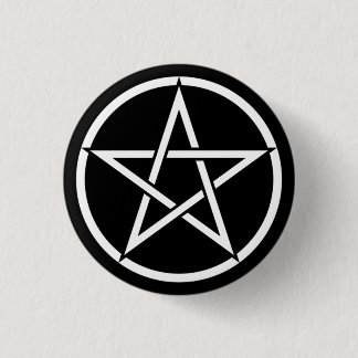 Wiccan & Magick Pentagram Pentacle - M1 3 Cm Round Badge