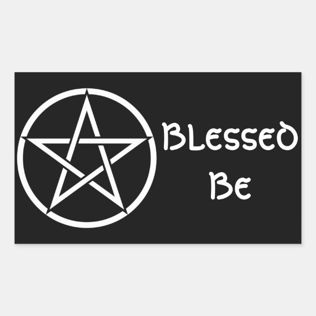 Wiccan & Magick Pentagram Pentacle - M1 Rectangular Sticker (Front)