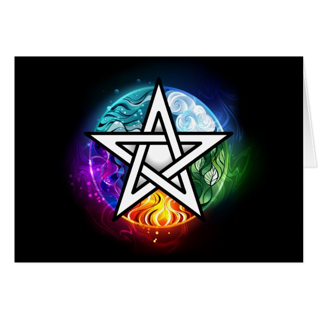 Wiccan pentagram (Front Horizontal)
