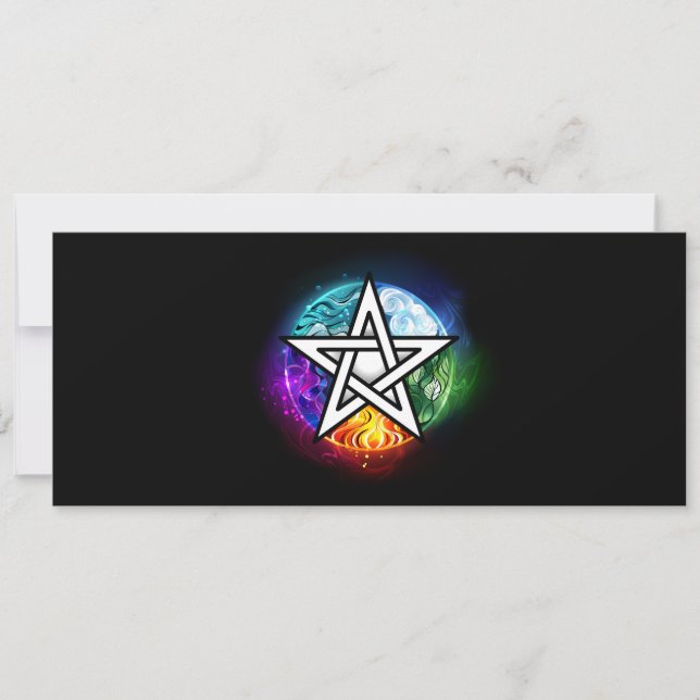 Wiccan pentagram announcement (Front)