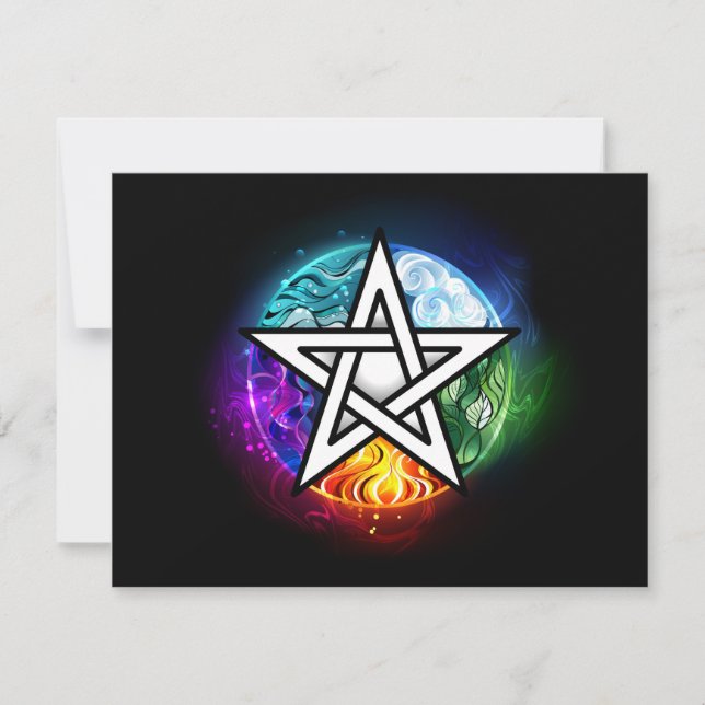 Wiccan pentagram announcement (Front)