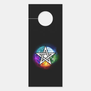 Wiccan pentagram door hanger
