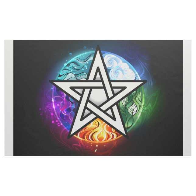 Wiccan pentagram fabric (Yard)