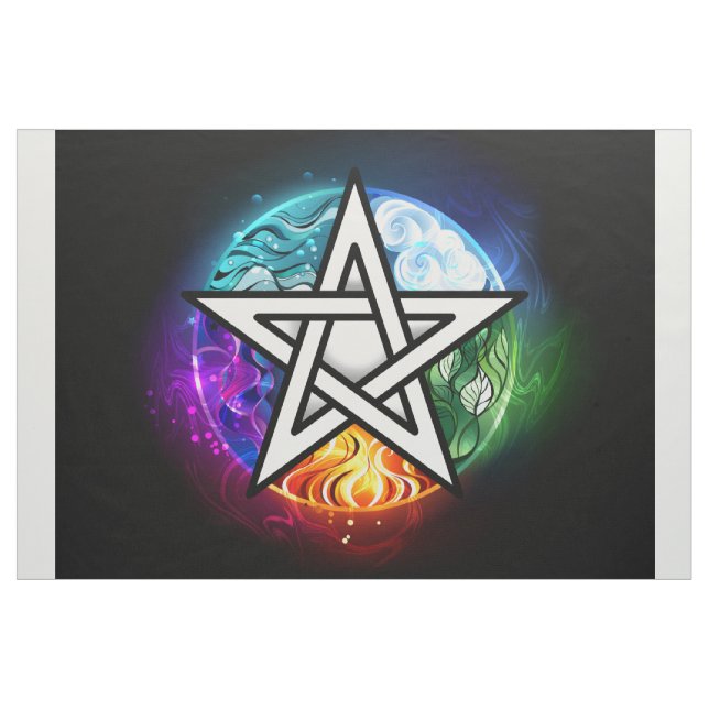 Wiccan pentagram fabric (Yard)