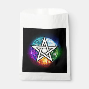 Wiccan pentagram favour bag