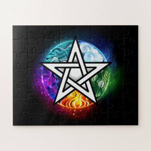 Wiccan pentagram jigsaw puzzle