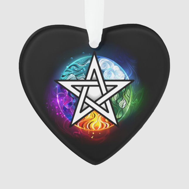 Wiccan pentagram ornament (Front)