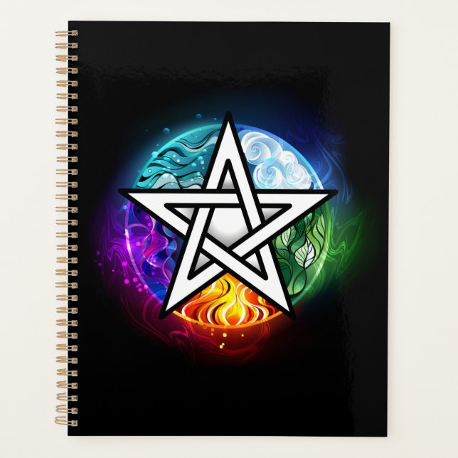 Wiccan pentagram planner (Front)