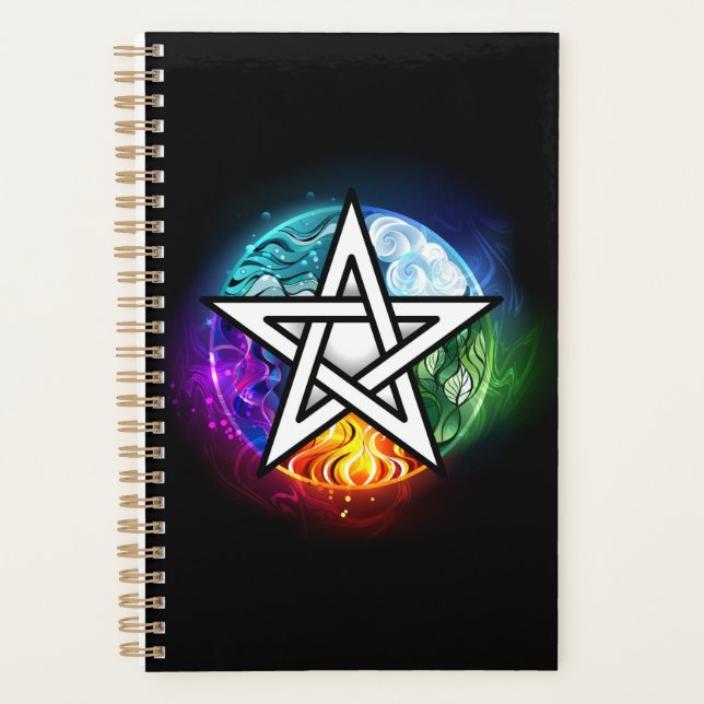 Wiccan pentagram planner (Front)