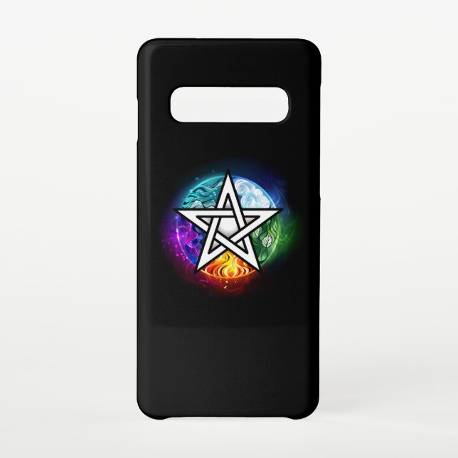 Wiccan pentagram samsung galaxy case (Back)