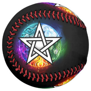 Wiccan pentagram softball