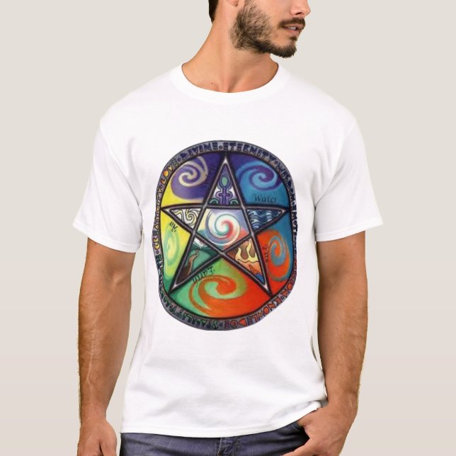 Wiccan Pentagram T-Shirt (Front)