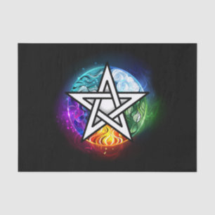 Wiccan pentagram tissue paper