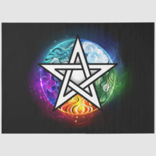 Wiccan pentagram tissue paper