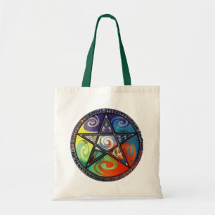 Wiccan Pentagram Tote Bag