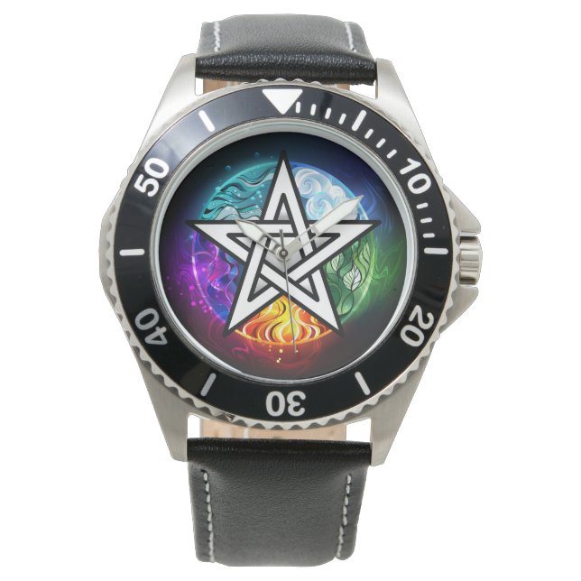 Wiccan pentagram watch (Front)