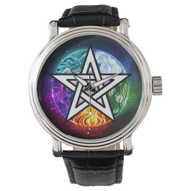 Wiccan pentagram watch (Front)