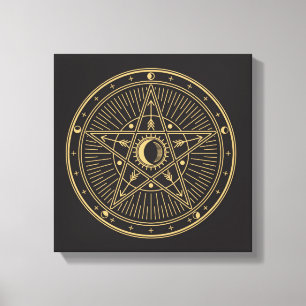 Wiccan Symbol Canvas Print