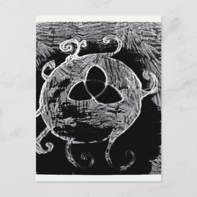 wiccan symbol for the witches postcard (Front)