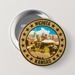 Wichita                                            7.5 cm round badge