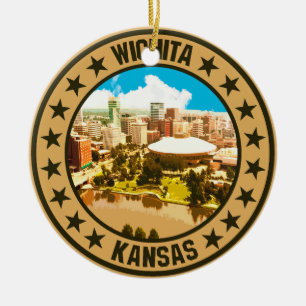 Wichita ceramic ornament