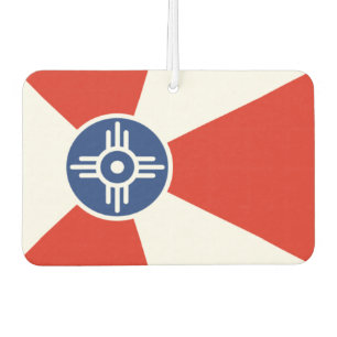 Wichita city flag car air freshener