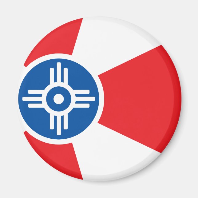 Wichita city flag magnet (Front)