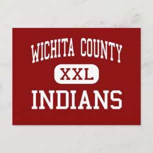 Wichita County - Indians - High - Leoti Kansas Postcard