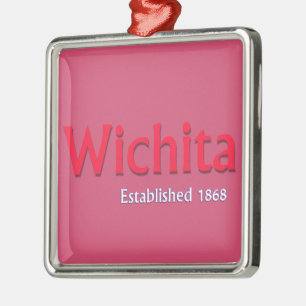 Wichita Established Premium Square Ornaments