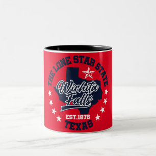Wichita Falls,Texas Two-Tone Coffee Mug