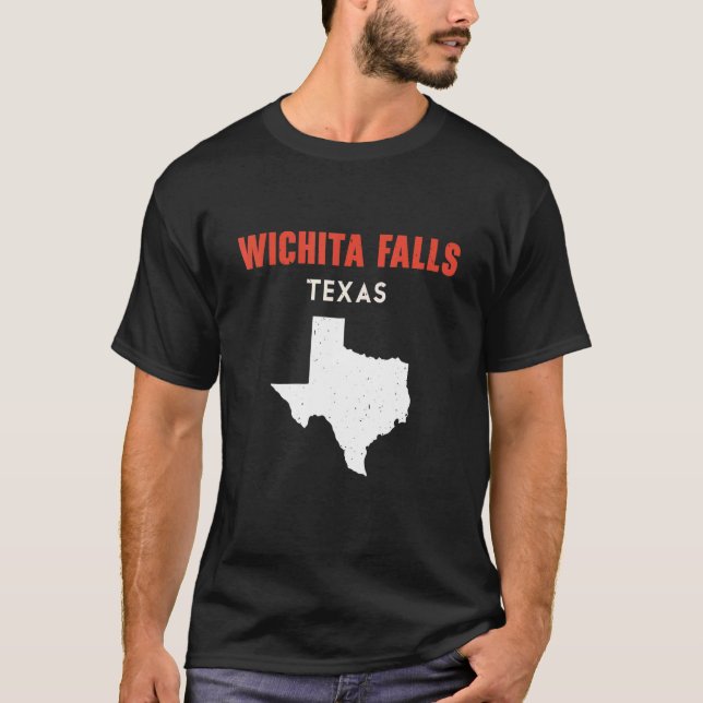 Wichita Falls Texas USA State America Travel Texan T-Shirt (Front)