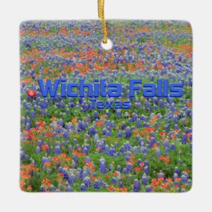 Wichita Falls TX Ceramic Ornament