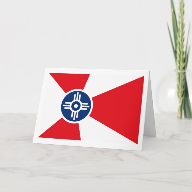 Wichita Flag Greeting Card (Front)