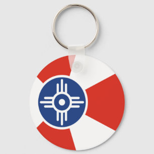 Wichita (Kansas) City flag Keychain