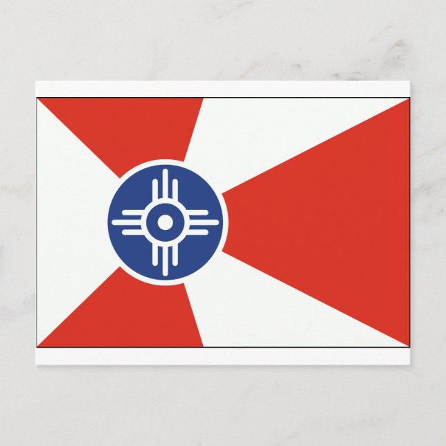 Wichita Kansas ICT Flag Postcard (Front)