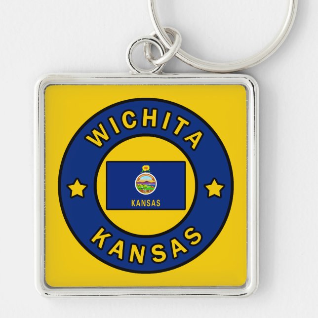 Wichita Kansas Key Ring (Front)