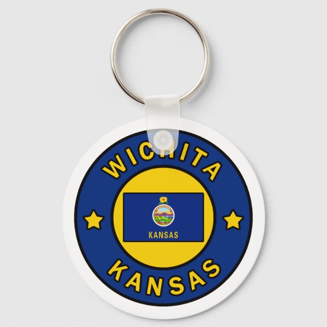 Wichita Kansas Key Ring (Front)