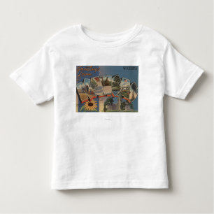 Wichita, Kansas - Large Letter Scenes Toddler T-Shirt