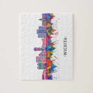 Wichita Kansas Skyline Jigsaw Puzzle