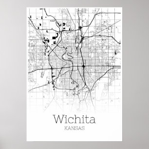 Wichita Map - Kansas - City Map Poster