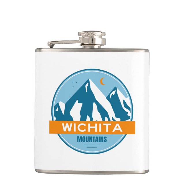 Wichita Mountains Oklahoma Hip Flask (Front)