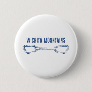 Wichita Mountains Rock Climbing Quickdraw 6 Cm Round Badge