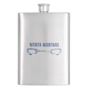 Wichita Mountains Rock Climbing Quickdraw Hip Flask