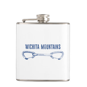 Wichita Mountains Rock Climbing Quickdraw Hip Flask