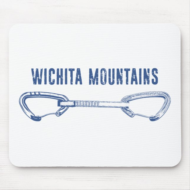 Wichita Mountains Rock Climbing Quickdraw Mouse Pad (Front)